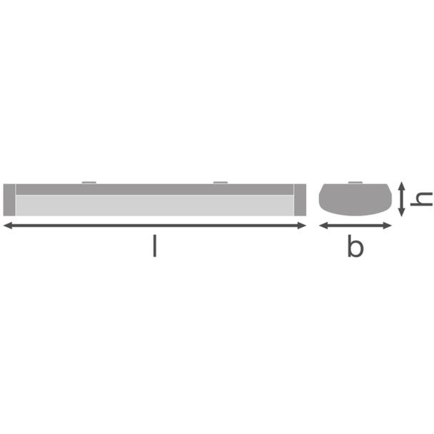 Oprawa liniowa LINEAR SURFACE 600 P 18W 830 white IP44 DALI