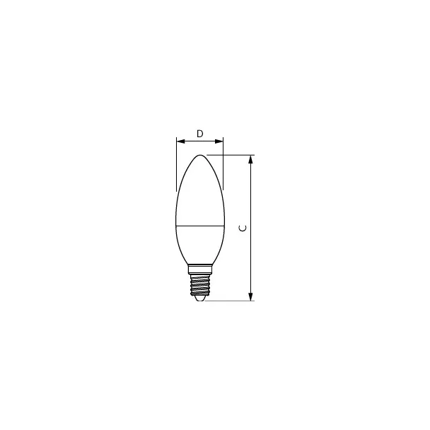 Żarówka LED świeczka 5W=40W 470lm 4000K barwa neutralna 5-40W E14 840 B35 FR 9,29003E+11 PHILIPS