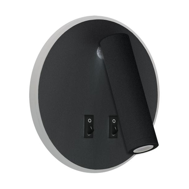 Oprawa dekoracyjna SMD LED OTELLO LED C 6W+3W BLACK 04030 IDEUS