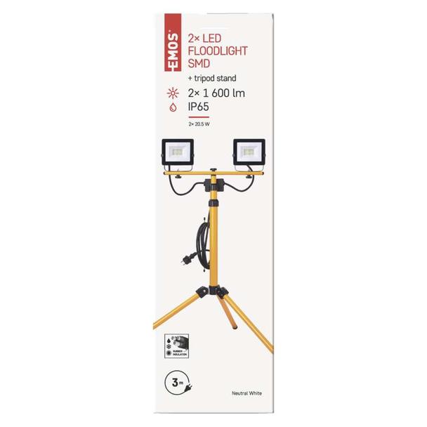 Naświetlacz LED HOBBY SLIM 2x 20,5W + statyw ZS2221.2 EMOS