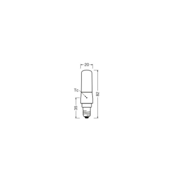 Lampa LED SPECIAL T SLIM CL 60 dim 7W 827 E14