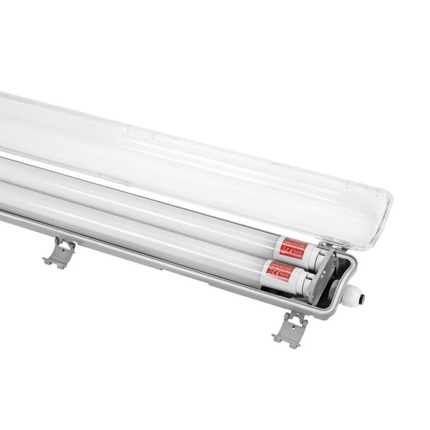 Limea LED TUBE 2x150 IP65, korpus ABS, klosz PC, zasilanie jednostronne