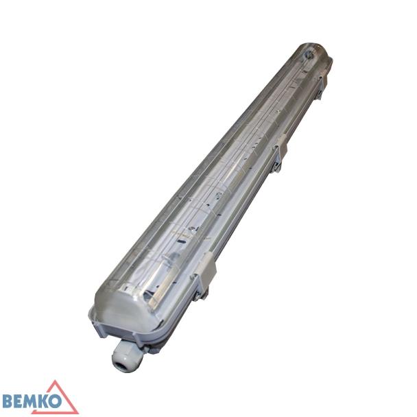Oprawa hermetyczna 1x T8-LED pod 1 świetlówkę LED 1500mm PC IP65 C10-E-OHB158PC S-C10-E-OHB158PC BEMKO