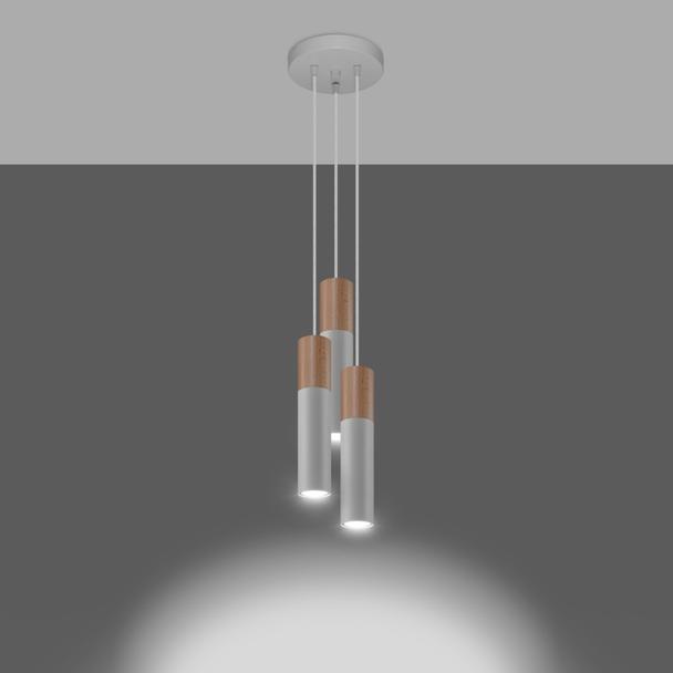 Lampa wisząca PABLO 3P biała