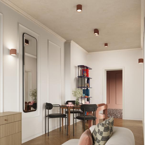 SOLLUX Plafon AURA 1 mocca GU10 ; SL.1804