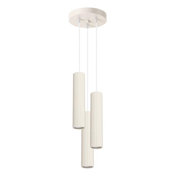 Sollux Lampa wisząca KARBON 3P beżowy SL.1595