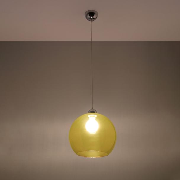 Sollux Lampa wisząca BALL żółta SL.0252