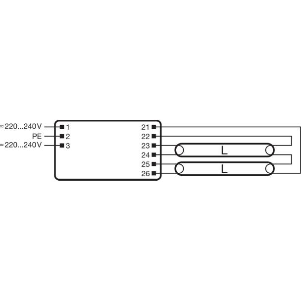 Statecznik elektroniczny Quicktronic PRO5 2x14-35 220-240
