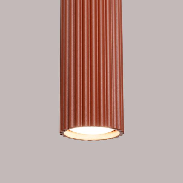 Sollux Lampa wisząca KARBON 3L ochra czerwona SL.1632