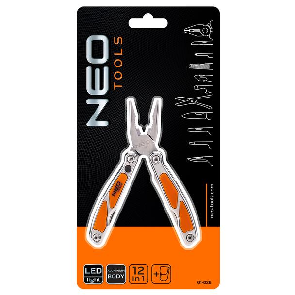 Narzędzie wielofunkcyjne z LED zestaw 12szt, NEO GTX 01-026 GTX Poland