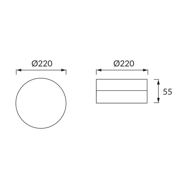 ROBIN LED C 24W 4000K 03088 IDEUS