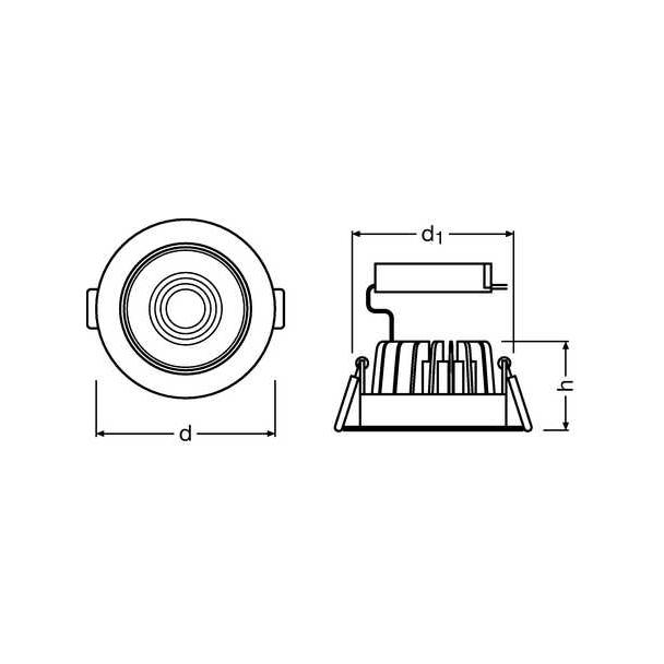 Spot LED adjust 4.5W/3000K 230V IP20
