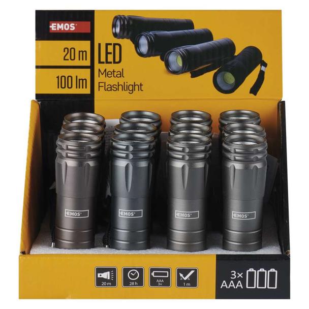 Latarka 3W LED COB 3x AAA 12 P4705 EMOS