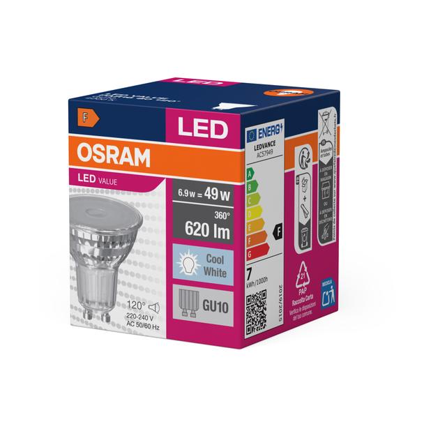 Lampa LED VALUE non-dim PAR16 80 120° 6,9W 840 GU10