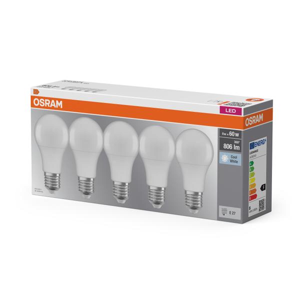Lampa LED BASE Classic A60 8,5W/840 230V plastik E27 FS5 OSRAM