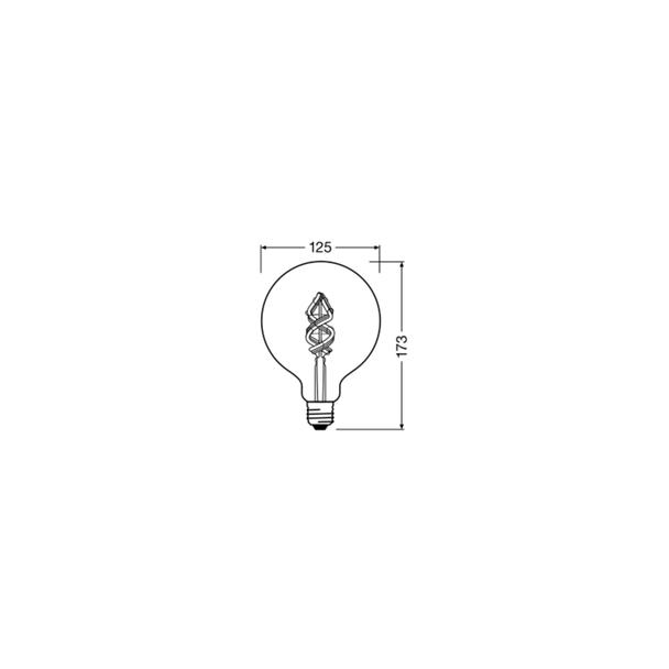Lampa LED SMART+ WiFi CL Globe125 Filament szkło przezroczyste RGBW 30  4,5W/827 E27