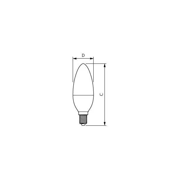 Żarówka LED świeczka 7W=60W 806lm 4000K barwa neutralna 7-60W E14 840 B38 FR 9,29003E+11 PHILIPS