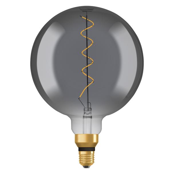 Lampa LED Vintage 1906 CL GLOBE200 Filament szkło przezroczyste SMOKE 12 non-dim 5W 818 E27