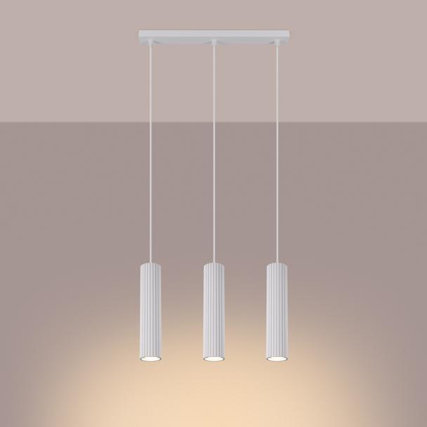 Sollux Lampa wisząca KARBON 3L biały SL.1537