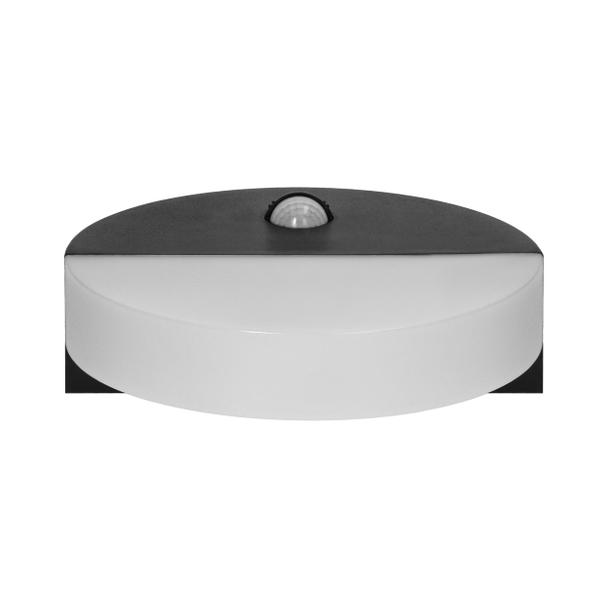 HALIT LED 10W oprawa ogrodowa z czujnikiem ruchu 140st 600lm IP65 4000K IK10 czarna AD-OP-6116BLPMR4 ORNO