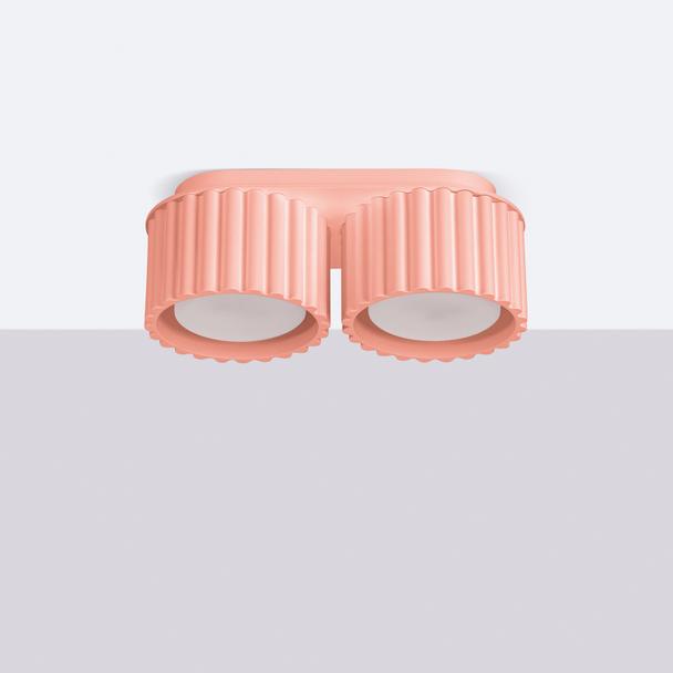 SOLLUX Plafon AURA 2 brzoskwiniowy Gx53 ; SL.1828