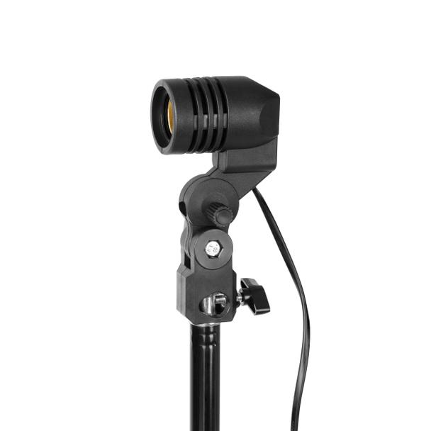 RIGEL LED zestaw: lampa warsztatowa składana 5-skrzydłowa 55W + statyw + adapter AD-NL-6516 ORNO