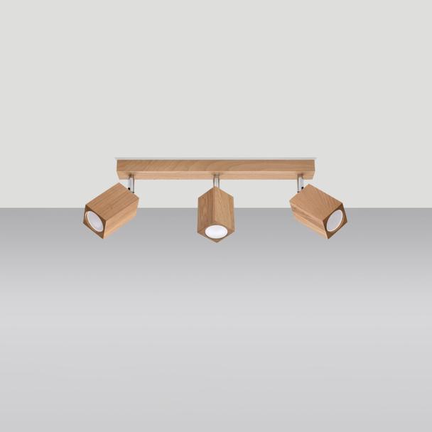 Sollux Plafon KEKE 3 dąb SL.1037