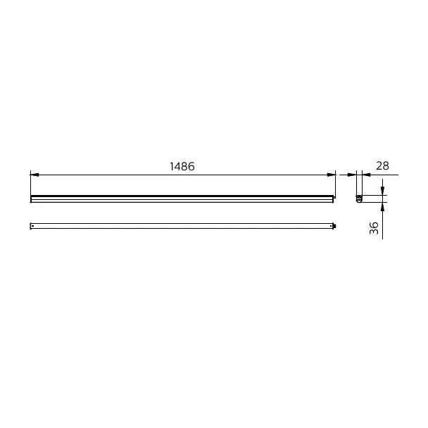 Oprawa LED belka Ledinaire BN021C 24W 2600lm IP20 4000K barwa neutralna LED25S/ 840 150cm 5 lat gw. 9,11402E+11 PHILIPS
