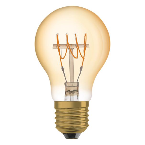 Lampa LED Vintage 1906 CL A Filament szkło przezroczyste GOLD 25 dim 3,4W 824 E14