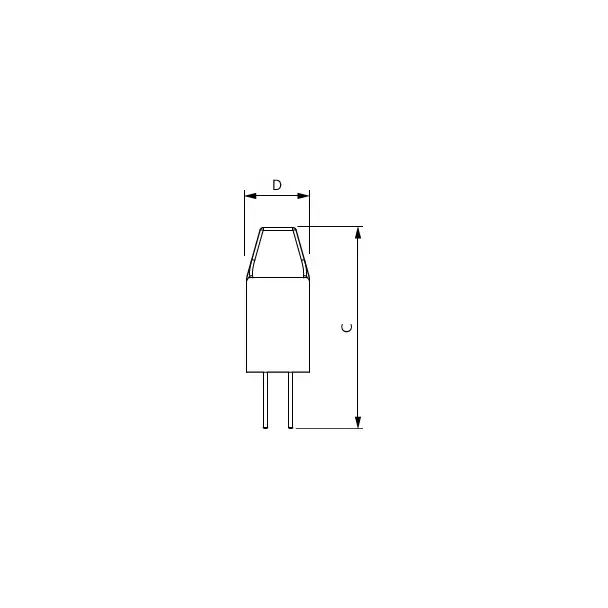 Kapsułka LED 1W=10W 100lm / 2700K barwa ciepła LEDcapsuleLV 1-10W G4 827micro Kapsułki LED 9,29004E+11 PHILIPS