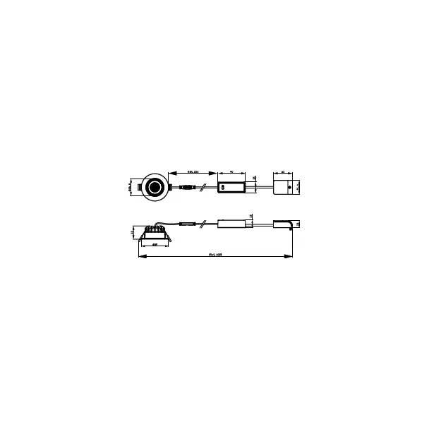 Oprawa sufitowa Downlight typu Spot LED 6W 550lm / all-in 2700/3000/4000K barwa neutralna ściemnialn 9,29003E+11 PHILIPS
