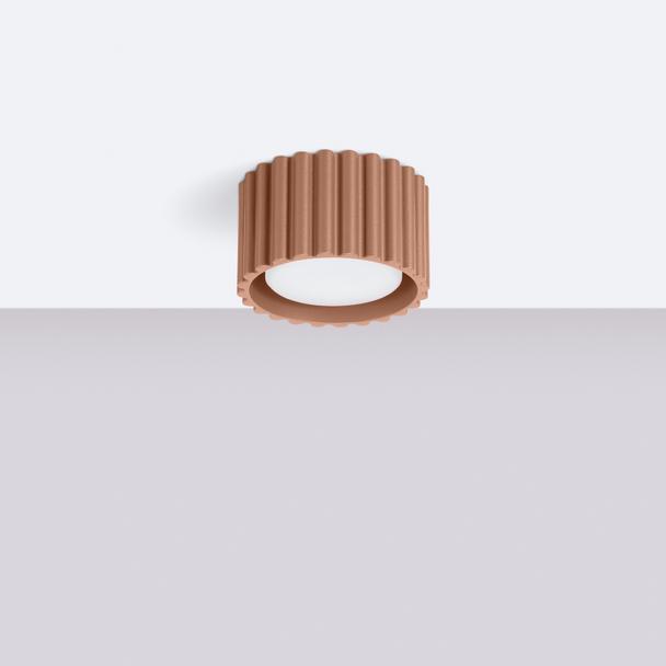 SOLLUX Plafon AURA 1 mocca Gx53 ; SL.1807