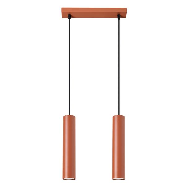 Sollux Lampa wisząca LAGOS 2 ochra czerwona SL.1490