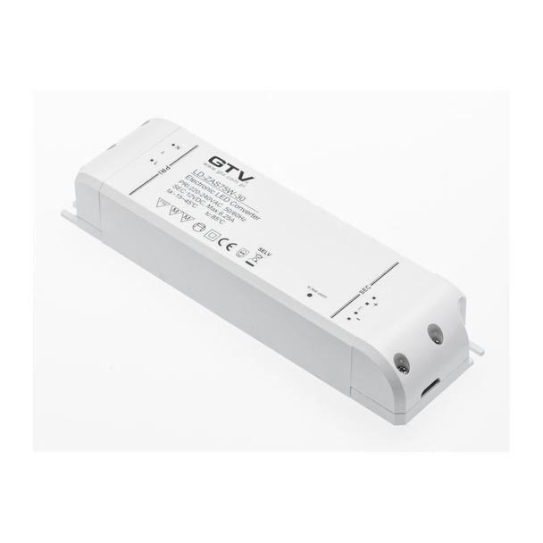 GTV TRANSFORMATOR LED WE: 220V-240V~50Hz WY: 12V DC/75W. IP20 LD-ZAS75W-30 GTV Poland