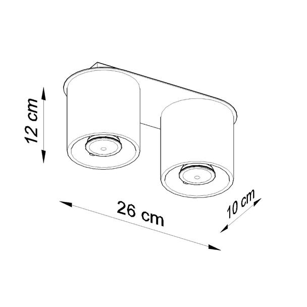 Sollux Plafon ORBIS 2 biały SL.0056