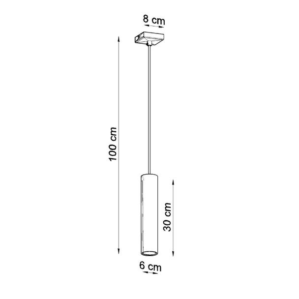 Lampa wisząca LAGOS 1 czarny