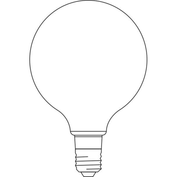 Lampa LED SMART+ WiFi CL Globe125 Gold DIM 53  6W/824 E27