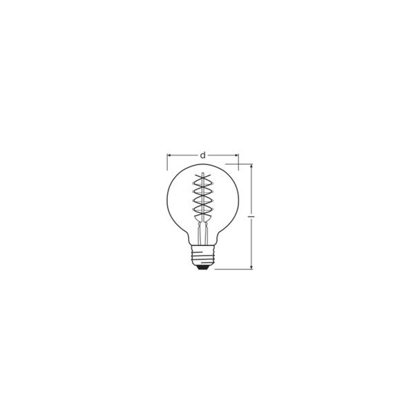 Lampa LED Vintage 1906 GOLD 95 dim 7W/822 230V szkło przezroczyste E27