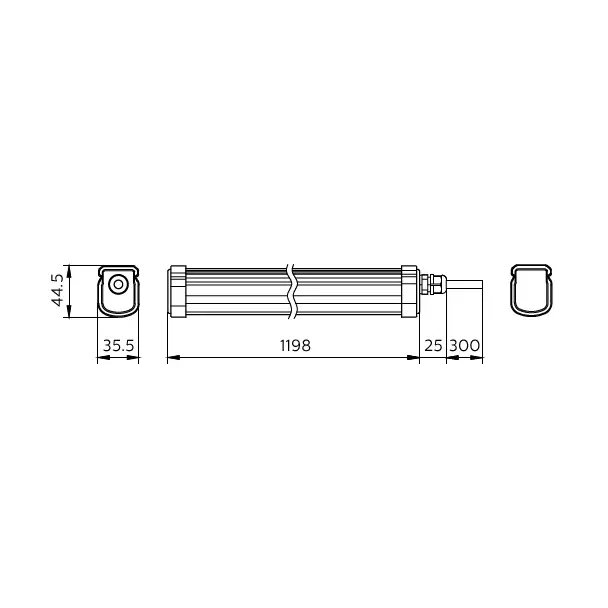 Oprawa hermetyczna PILA WT007C 38W 4800lm IP65 4000K barwa neutralna 48S/ 840 PSU L1200 9,11402E+11 PHILIPS