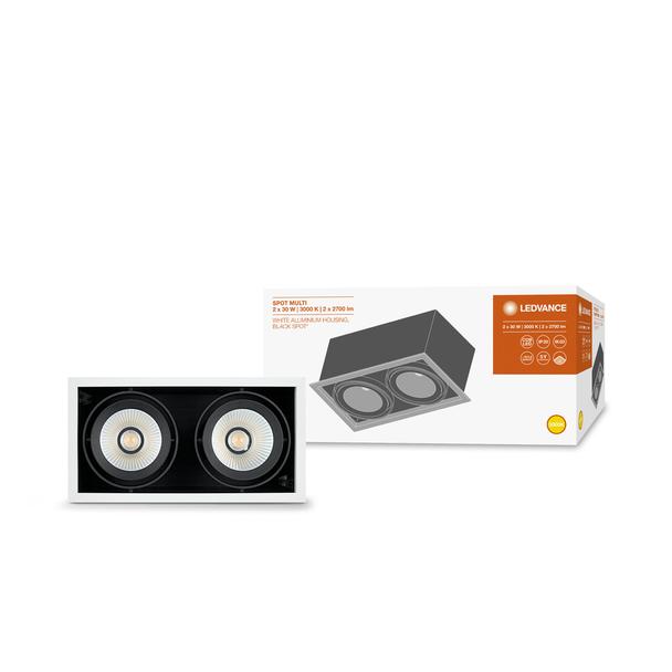 Oprawa SPOT MULTI 2x30W 3000K FL WT BK