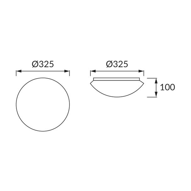 Plafoniera LEON LED 16W 4000K 02781 IDEUS
