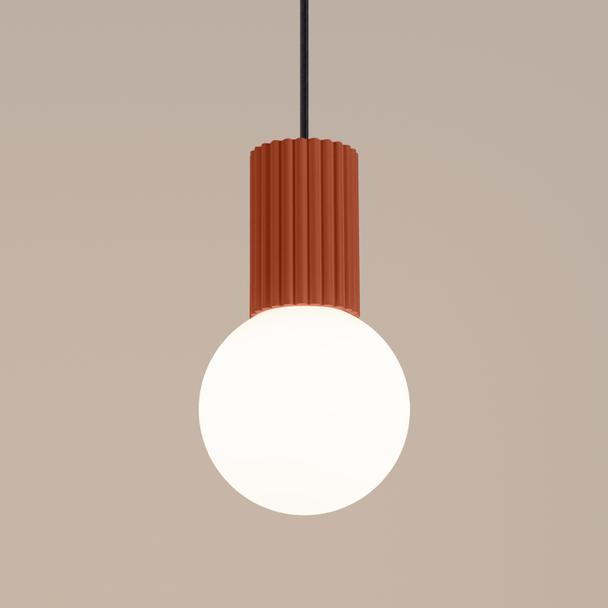 Lampa wisząca HALO 1 ochra czerwona