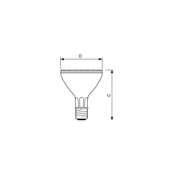 Lampa metalohalogenkowa E27 35W 230V 3000K barwa ciepła MASTERColour CDM-R Elite 35W/930 E27 PAR30L 10D 9,28108E+11 PHILIPS