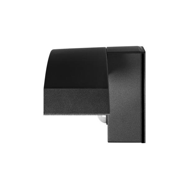 PILEA LED 9W, lampa ogrodowa z czujnikiem PIR, 700lm, IP54, 4000K, czarna AD-OP-6572BLPMR4 ORNO