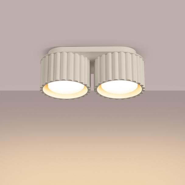 SOLLUX Plafon AURA 2 beżowy Gx53 ; SL.1793