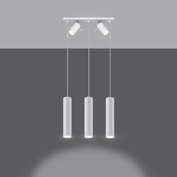 Sollux Lampa wisząca RING 3 biały SL.1098
