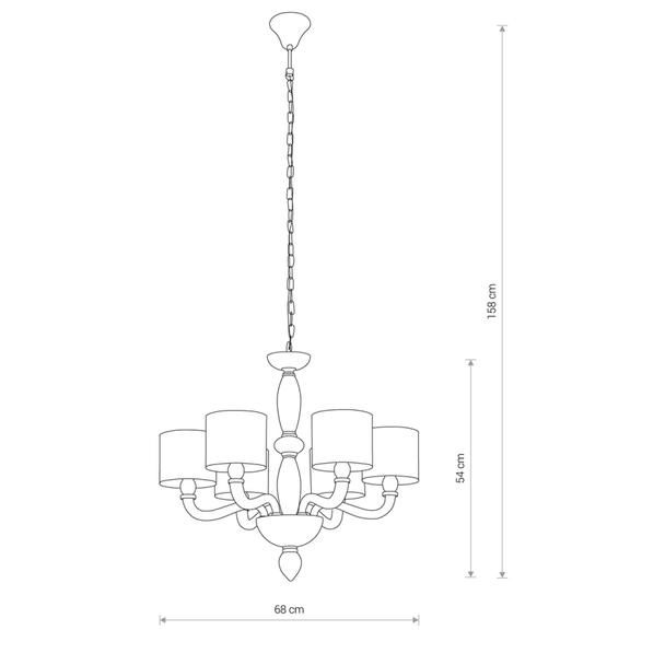 Lampa wisząca NEWPORT VI ZWIS Nowodvorski