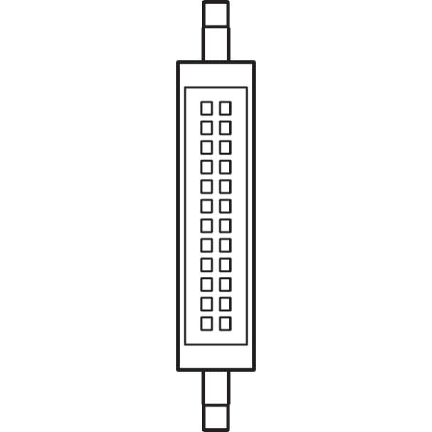 Lampa LED LINE 118 CL 100 non-dim 11W 827 R7S