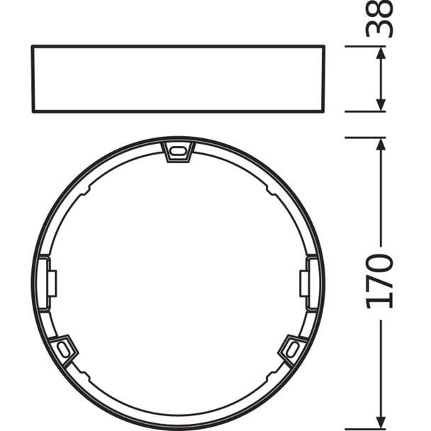 Ramka DOWNLIGHT SLIM FRAME DN155 WT