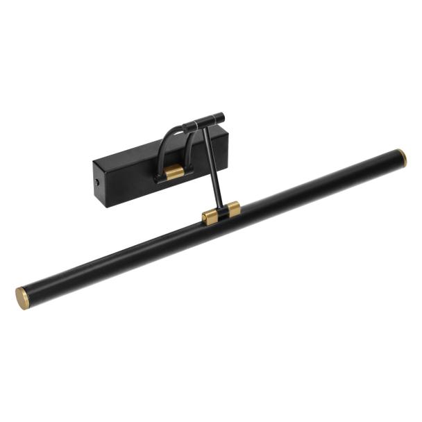 RICO LED 9W, lampa nad lustro, 990lm, 4000K, IP44, dł. 50 cm, czarna AD-OM-6519L4/B ORNO